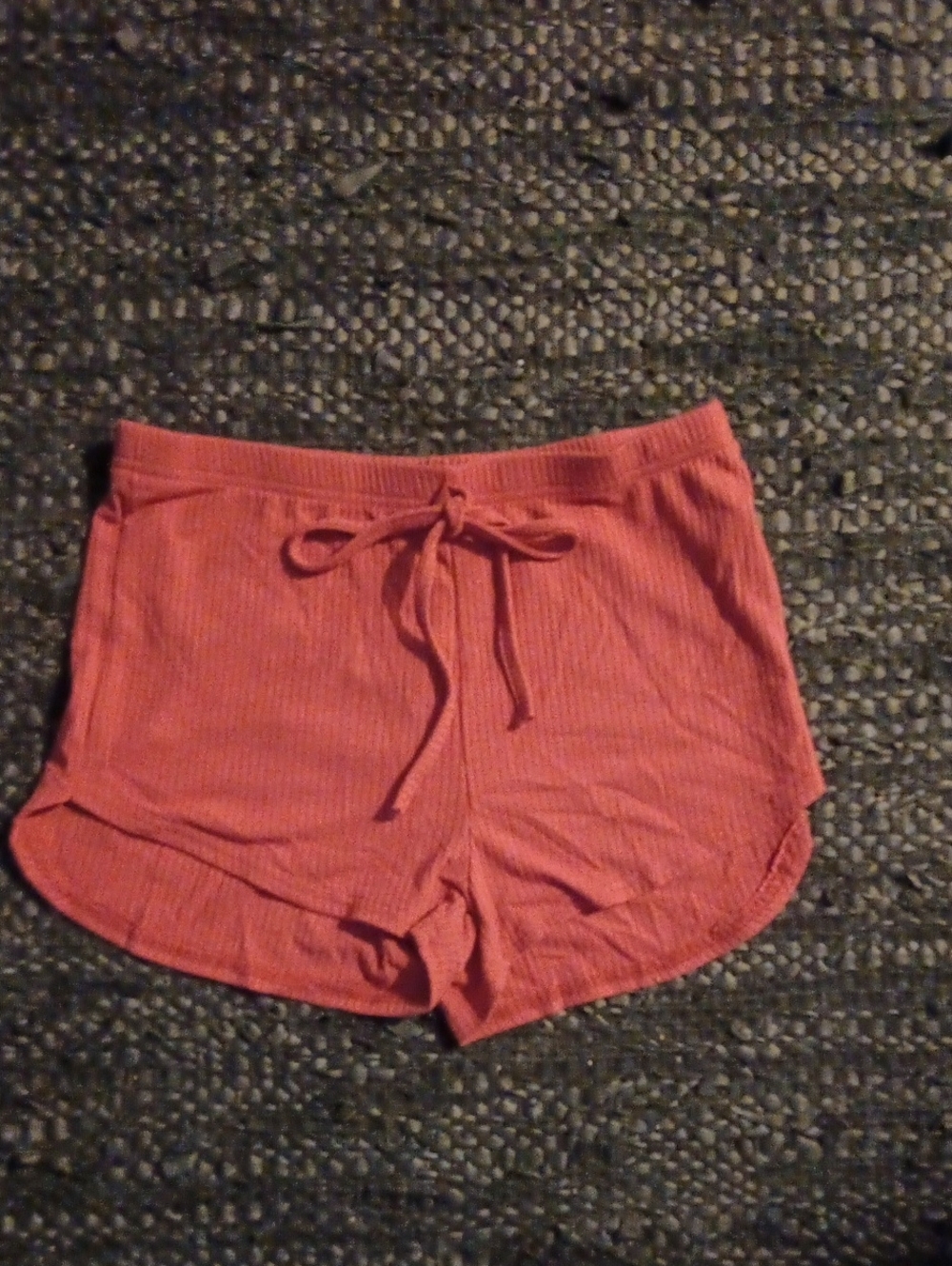 NWOT Ribbed Drawstring Lounge Shorts - Rose Pink Size Medium